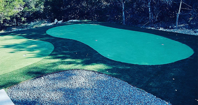 putting green turf installation